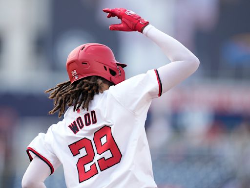 Nationals top prospect James Wood hits 1st career homer, then 1st career double