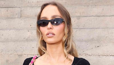 Lily-Rose Depp's Black Rose Manicure Will Convince You to go Goth This Summer