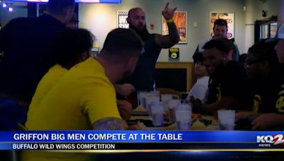 Missouri Western football lines up trays of wings in competition