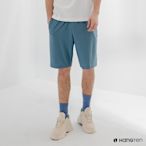 Hang Ten-男裝-恆溫多功能-3M SCOTCHGARD涼感鋁片抗菌除臭運動短褲-花紗藍