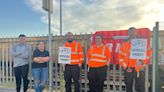 Cleaners working at Hitachi Rail take strike action