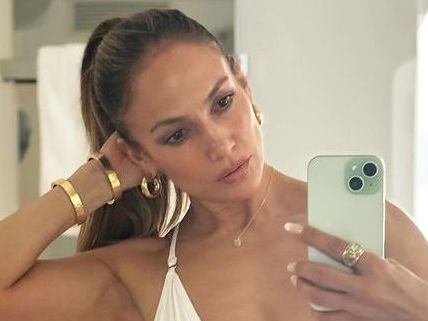 Jennifer Lopez Poses In A Low-Cut One-Piece To Mark Her 55th Birthday
