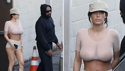 Bianca Censori Again Busts Out See-Through Top For Movie Date With Kanye West