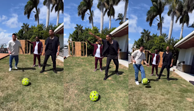 Lionel Messi surprises ‘Bad Boys 4’ stars Will Smith and Martin Lawrence with his football skills; Video goes viral