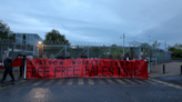 Pro-Palestine demonstrators blockade factory