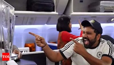 16 hours in flight - what Team India did during Barbados to Delhi journey. Watch | Cricket News - Times of India