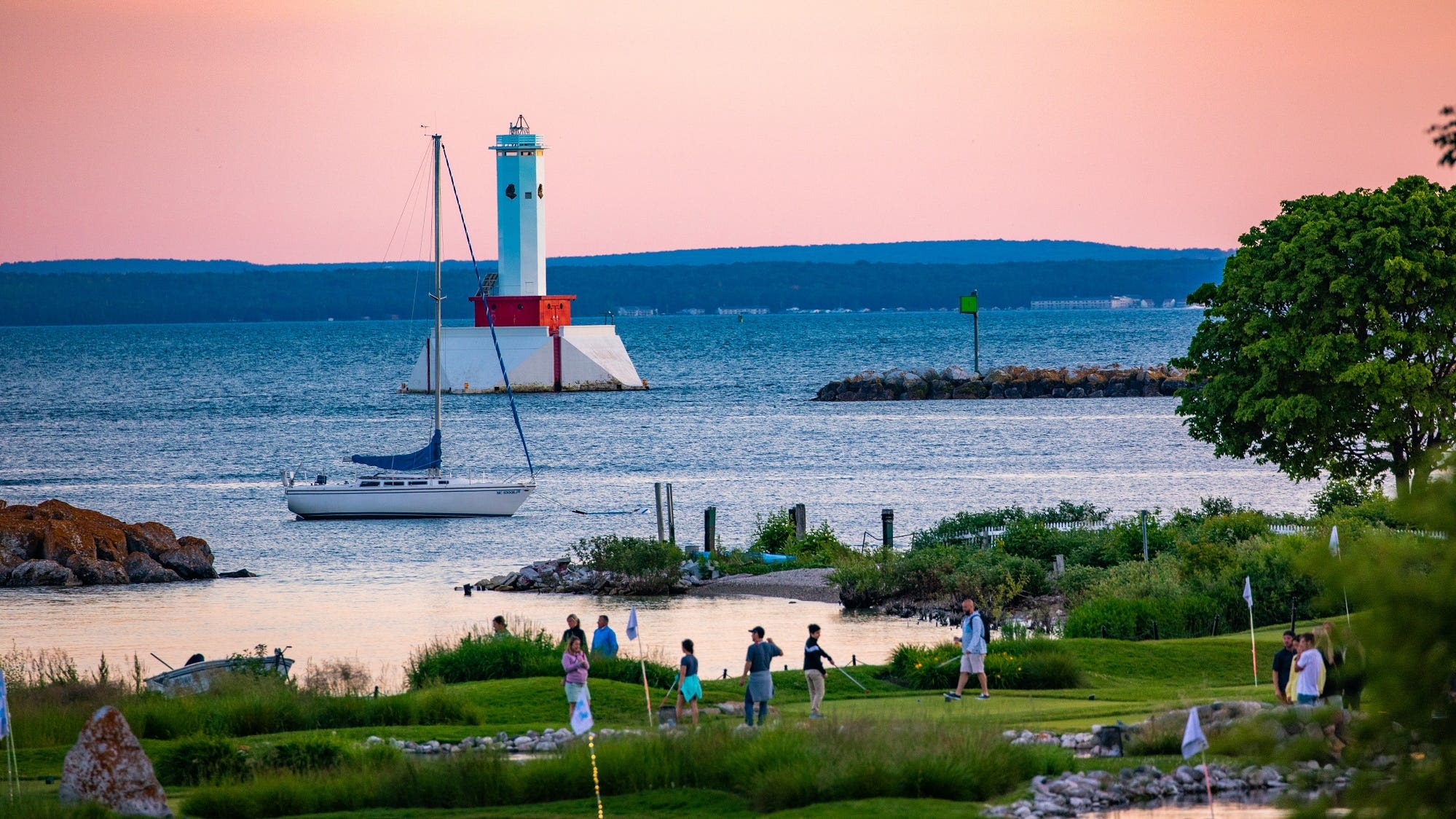 Webcam at Mission Point Resort on Mackinac Island captures sunrises, sunsets