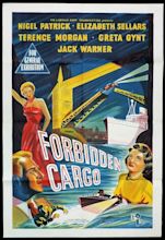 FORBIDDEN CARGO Original One sheet Movie Poster Nigel Patrick Elizabeth ...