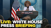 Watch live: White House news briefing