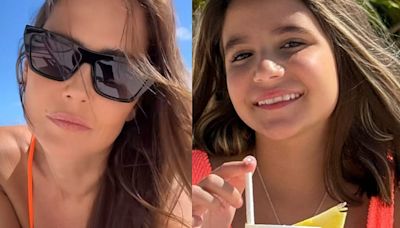 Deborah Secco combina visual com a filha em dia de praia durante férias: 'No paraíso' | Celebridades | O Dia