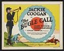 an old movie poster for the bugle call with a man in uniform holding a ...