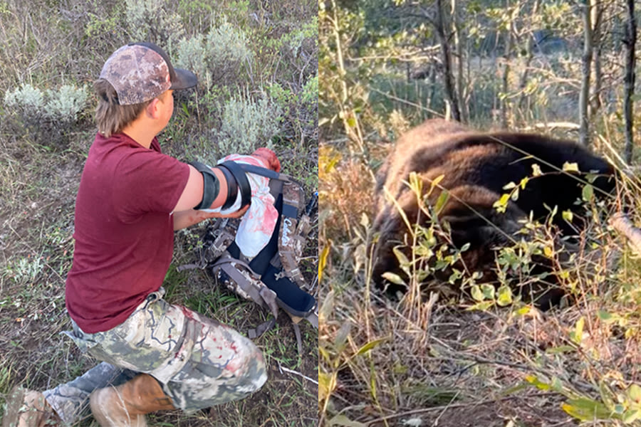 Two hunters who shot 530-pound grizzly 24 times share their stunning story of survival - East Idaho News