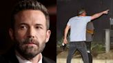 Ben Affleck se exalta com paparazzo ao sair de casa que tem com Jennifer Lopez; foto