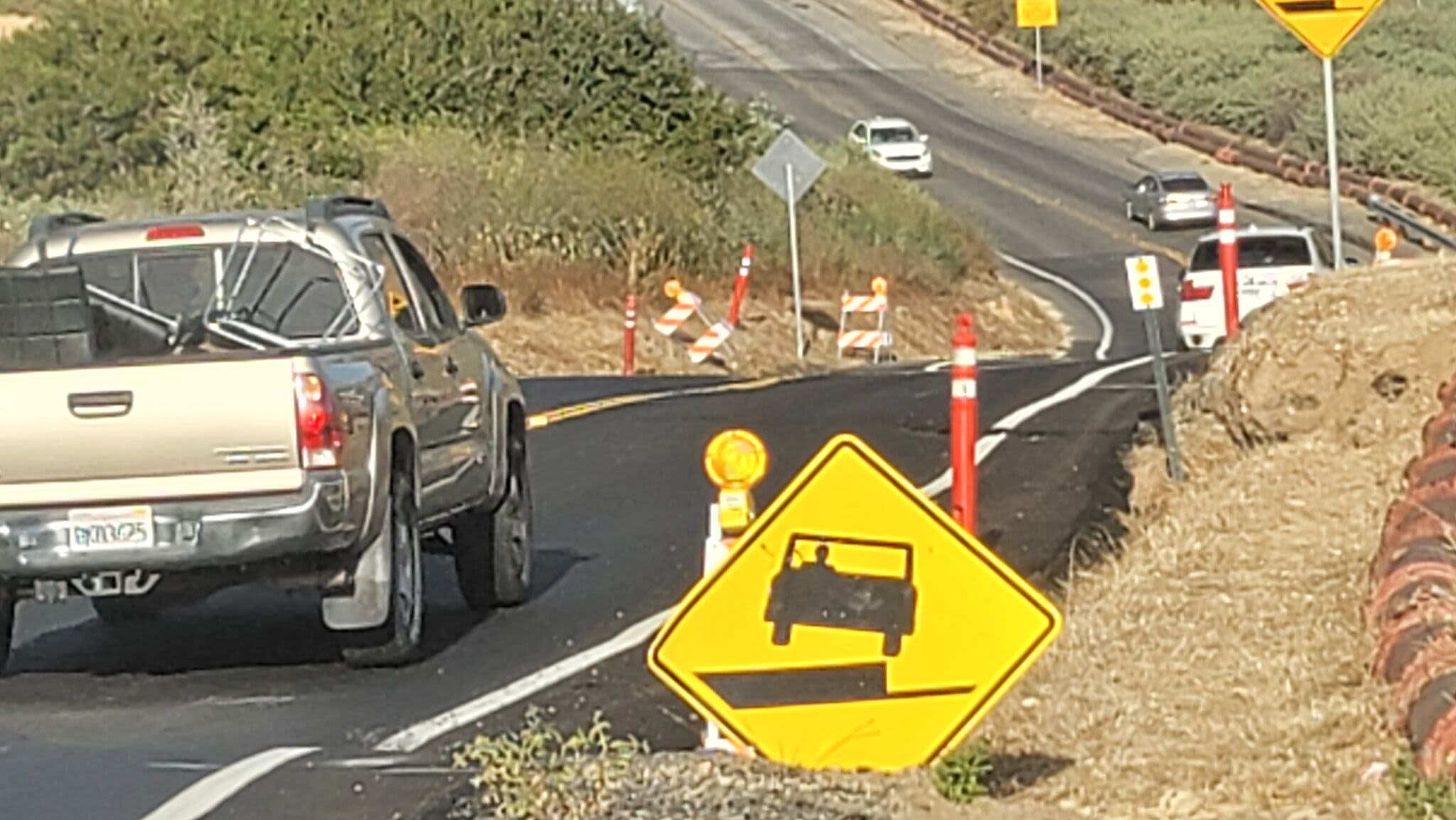 Dangerous Calif. road plagued by fissures, dips and bumps gets banned