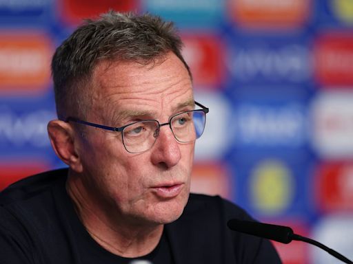 Austria boss Ralf Rangnick appears to take a swipe at England