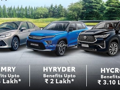 Toyota Dealer In UP Offers 100% Road Tax Waiver On Hybrids - Innova HyCross, HyRyder, Camry (Up To Rs 4.4 L Off)