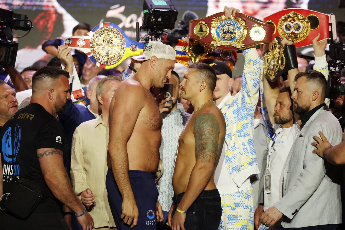 Fury v Usyk LIVE: Start time, undercard and latest updates from weigh-in