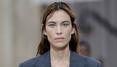 Kilty pleasure! Alexa Chung storms the runway at Miu Miu show in Paris