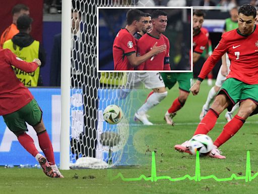 Cristiano Ronaldo's mentality summed up by heart rate monitor vs Slovenia