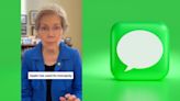 Elizabeth Warren on green texts: Apple is ruining relationships