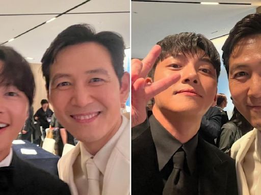 Lee Jung Jae captures big smiles with Song Joong Ki and Ji Chang Wook at Busan Film Festival Day 1