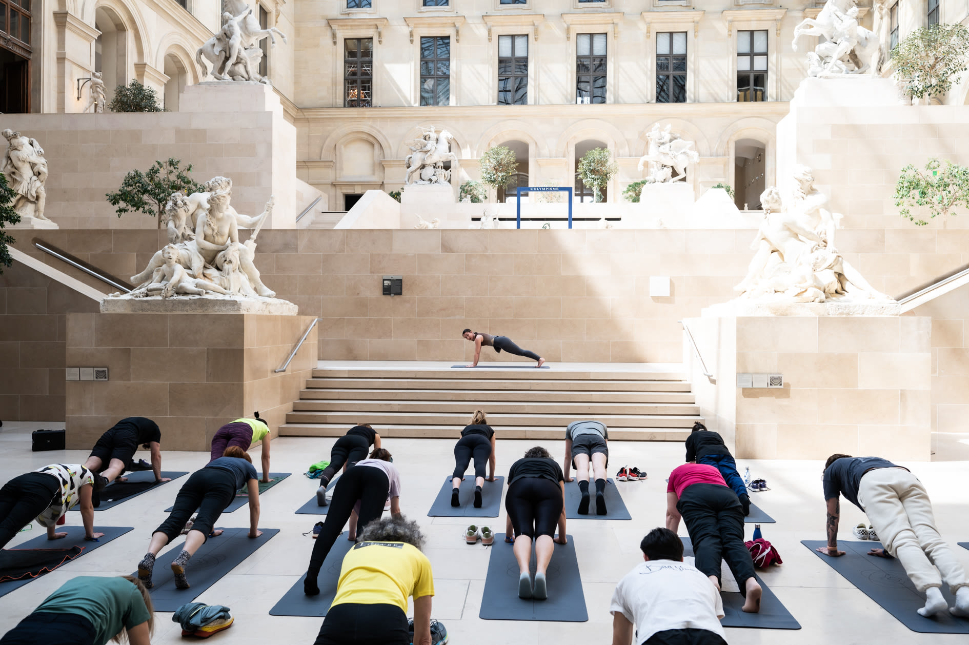 The Louvre Is Hosting Yoga Sessions Ahead of the Olympics