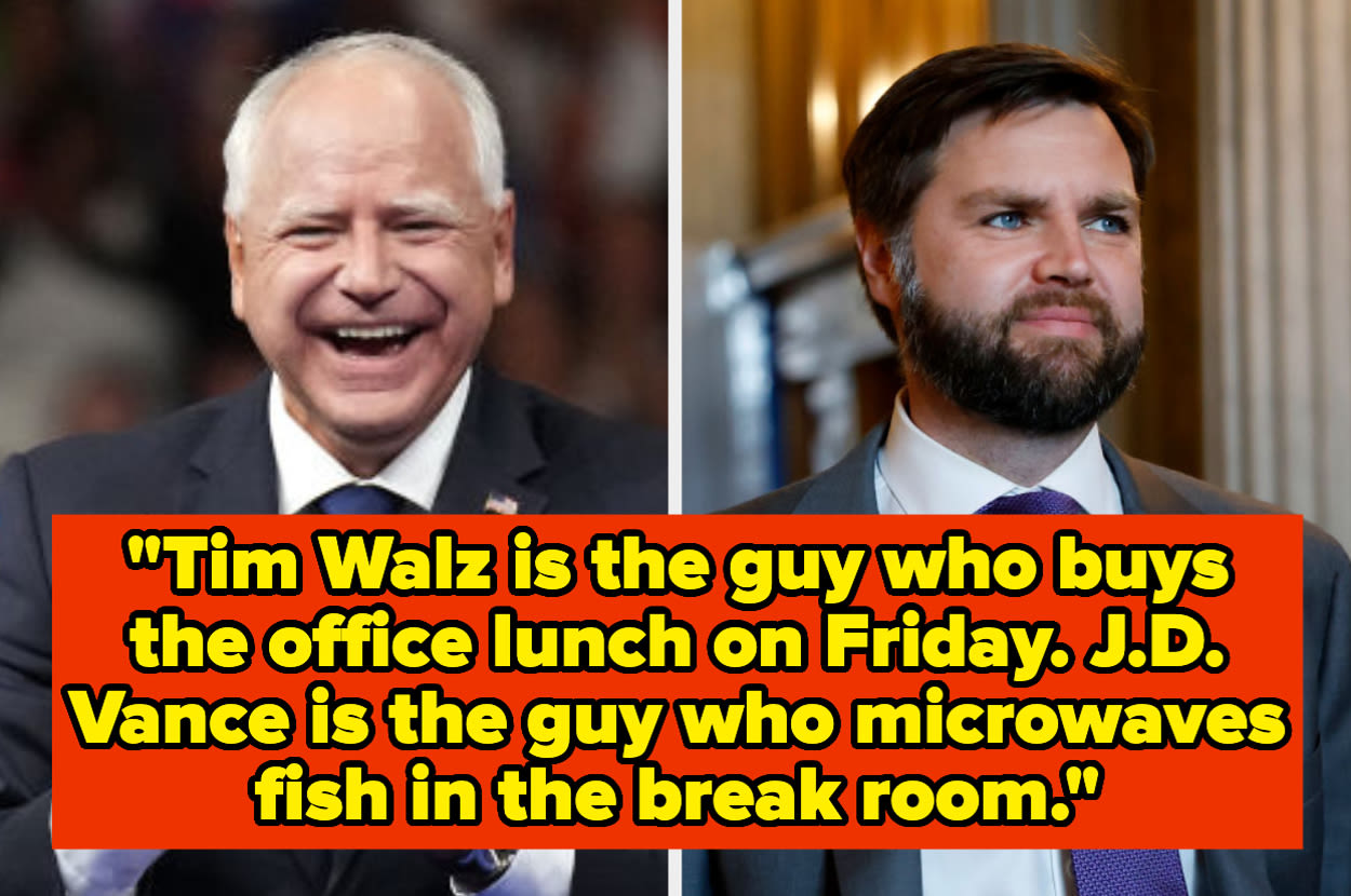 The Internet Is Making Hilarious Comparisons Between Tim Walz And J.D. Vance, And I Can't Stop Laughing