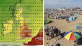 Incredible weather maps turn blood red as 29C Azores heat bomb melts UK