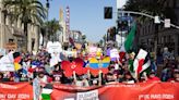 Thousands take part in Los Angeles marches and rallies to mark May Day