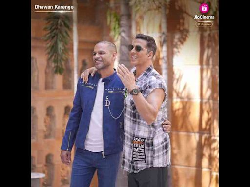 Cricketer Shikhar Dhawan on celebrity talk show host with Dhawan Karenge