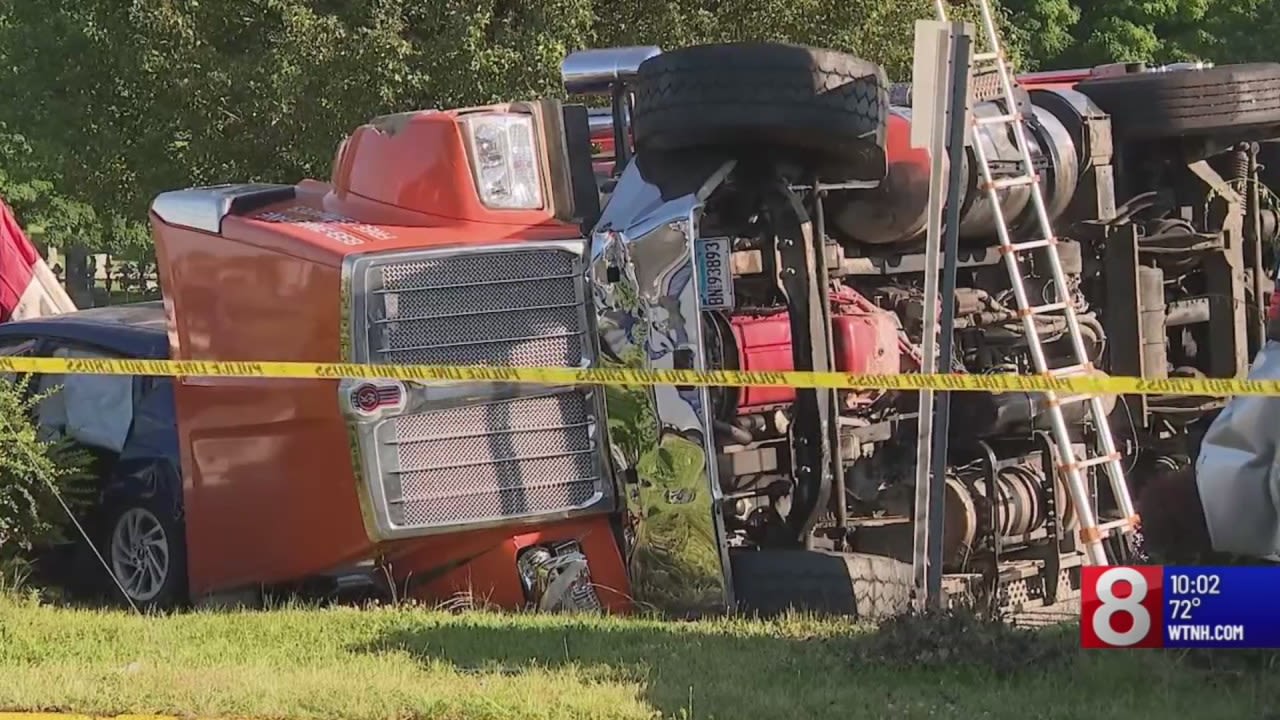 At least 6 injured after dump truck crash in Willimantic