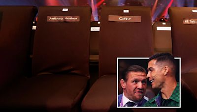 Ronaldo sits next to AJ for Fury vs Usyk after ‘terrifying’ McGregor experience