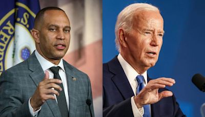 El líder demócrata Hakeem Jeffries no respalda a Joe Biden