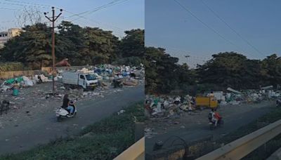 Pune Video: Service Road Between Wakad & Chandani Chowk Turns Into Garbage Dumping Spot