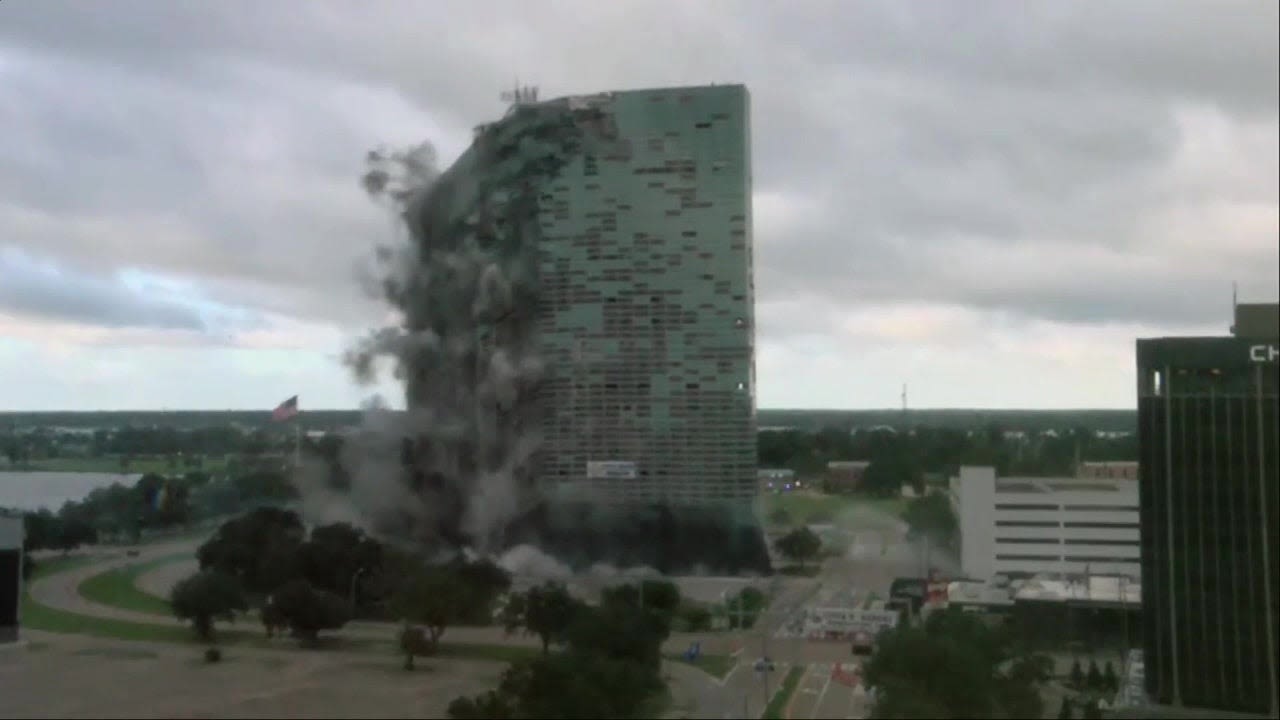 Watch: Louisiana skyscraper demolished 4 years after Hurricane Laura left it in tatters