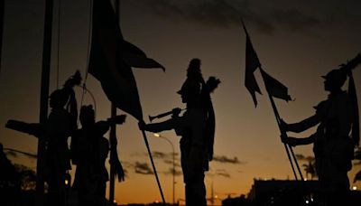 Ceremonia de los Soldados del Batallón de los Dragones de la Independencia en Brasilia