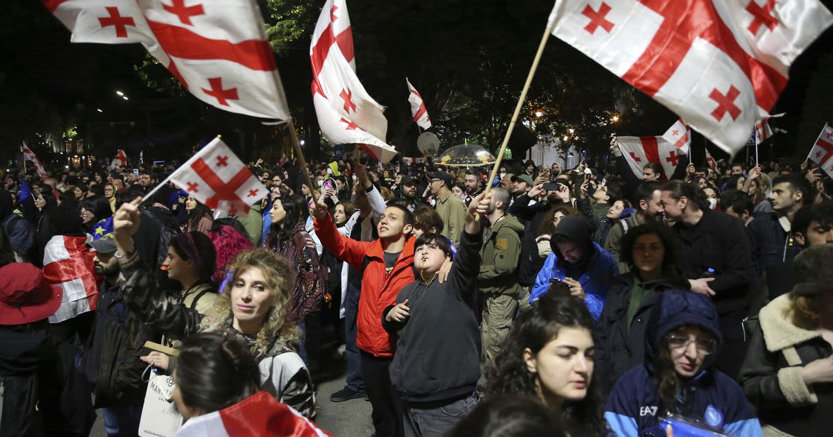 Thousands protest in Georgia over the weekend against 'Russia-style' law on foreign influence