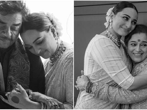 Sonakshi Sinha drops wholesome PICS with parents Shatrughan Sinha-Poonam from wedding with Zaheer Iqbal; reveals why mom got emotional