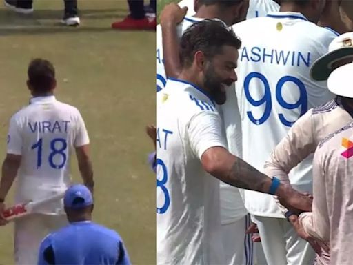 Virat Kohli Wins Hearts, Gifts Special Bat To Shakib Al Hasan After India Clinch Test Series 2-0 : WATCH