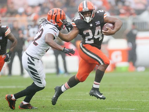 Where does Nick Chubb rank on Pro Football Focus’ list of NFL’s best running backs for 2024?