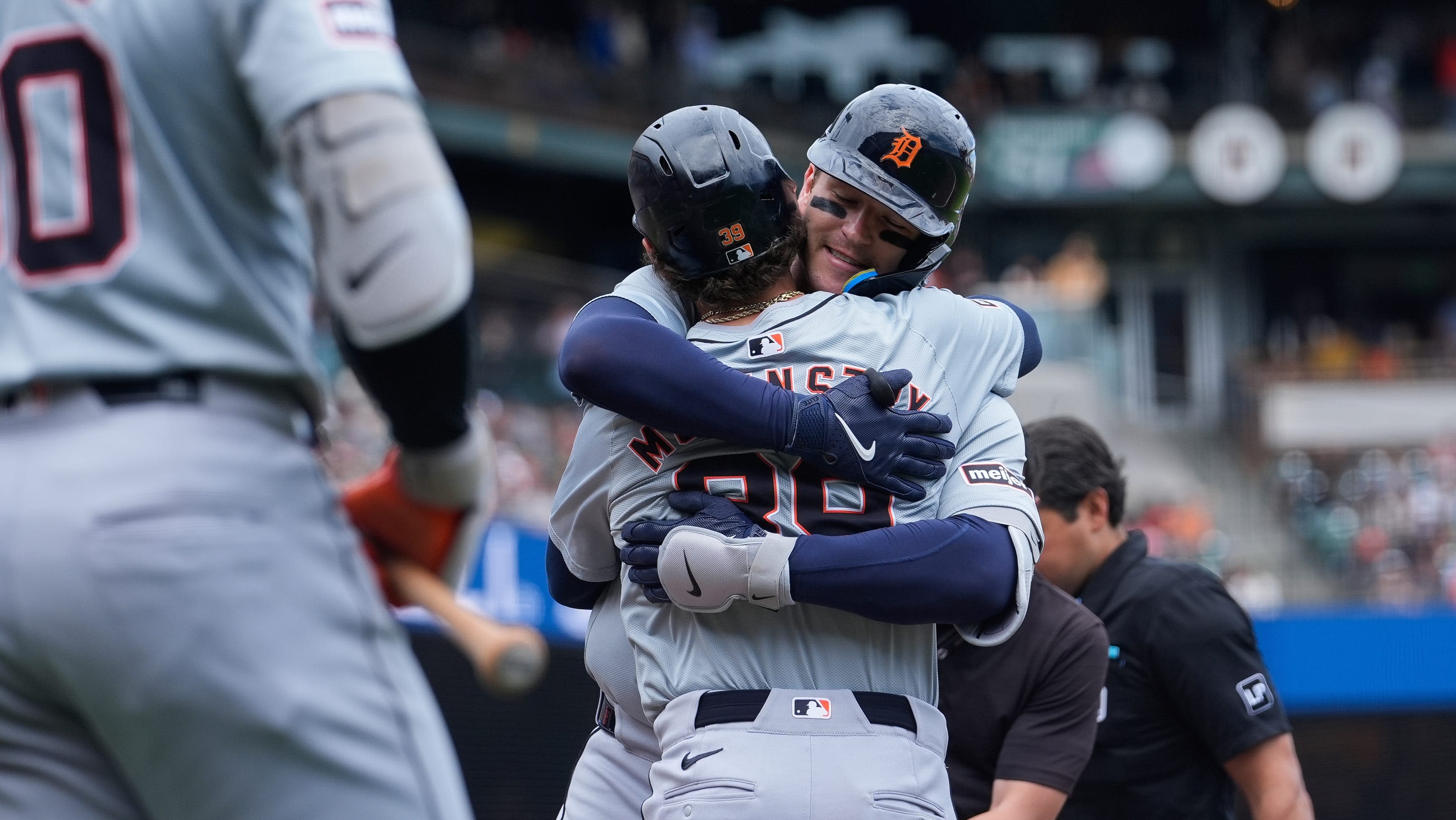 Dillon Dingler belts first home run, Tigers salvage series finale vs. Giants