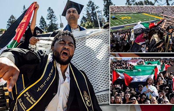 University of California-Berkeley grads disrupt commencement with anti-Israel protests