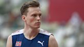 Karsten Warholm stops after one hurdle at Rabat Diamond League