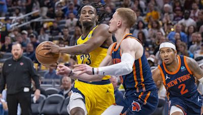 Pacers forward Aaron Nesmith discusses Indiana's defense in their Game 4 win.