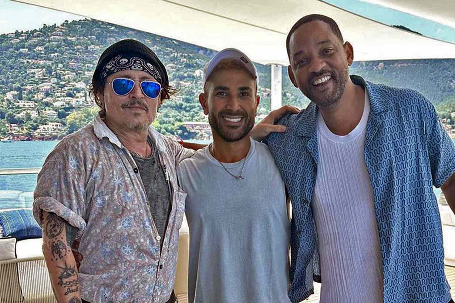 Will Smith and Johnny Depp Are Yachting Together Ahead of Shared Concert Appearance in Italy