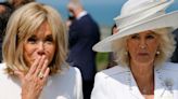 France's First Lady Brigitte Macron Breaks Royal Protocol During Meeting With Queen Camilla - E! Online