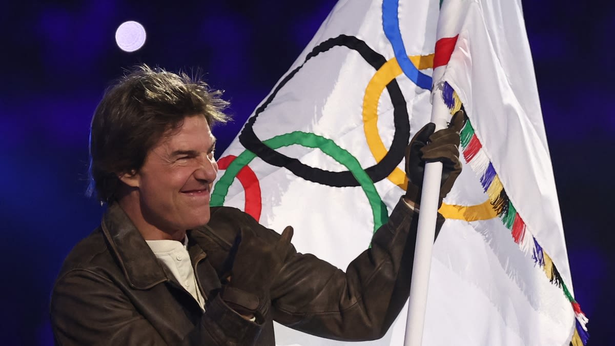 Tom Cruise Does a Major Stunt at the Paris 2024 Olympic Games Closing Ceremony — See It Here!