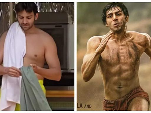 Then and Now: Kartik Aaryan's body transformation for 'Chandu Champion' in just 1 year SHOCKS fans | - Times of India