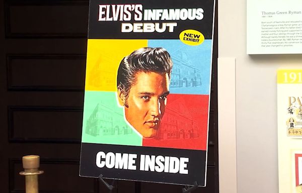 Ryman Auditorium hosts exhibit honoring Elvis’ Opry debut