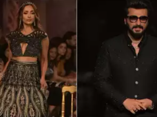 Amidst breakup rumors, Arjun Kapoor protects Malaika Arora from being mobbed at an event | Hindi Movie News - Times of India